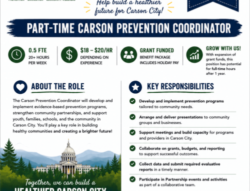 WE’RE HIRING! Part-Time Carson Prevention Coordinator